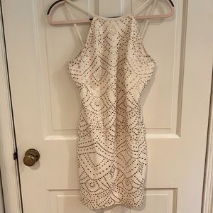 Rose Gold Pattern Mini Dress